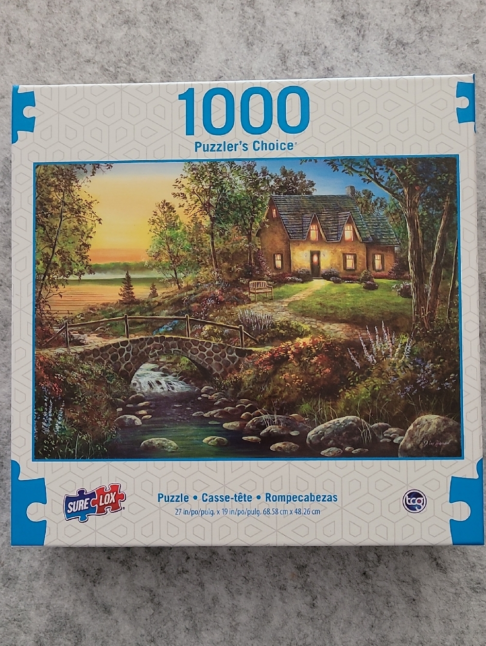 NEW/SEALED Sure Lox "Storybook Cottage" 1000-piece Jigsaw Puzzle